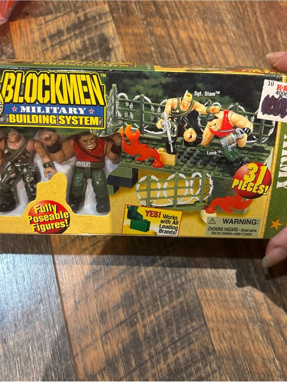 Vintage 1999 blockmen military building system 31 pieces #3655 fist fight-new